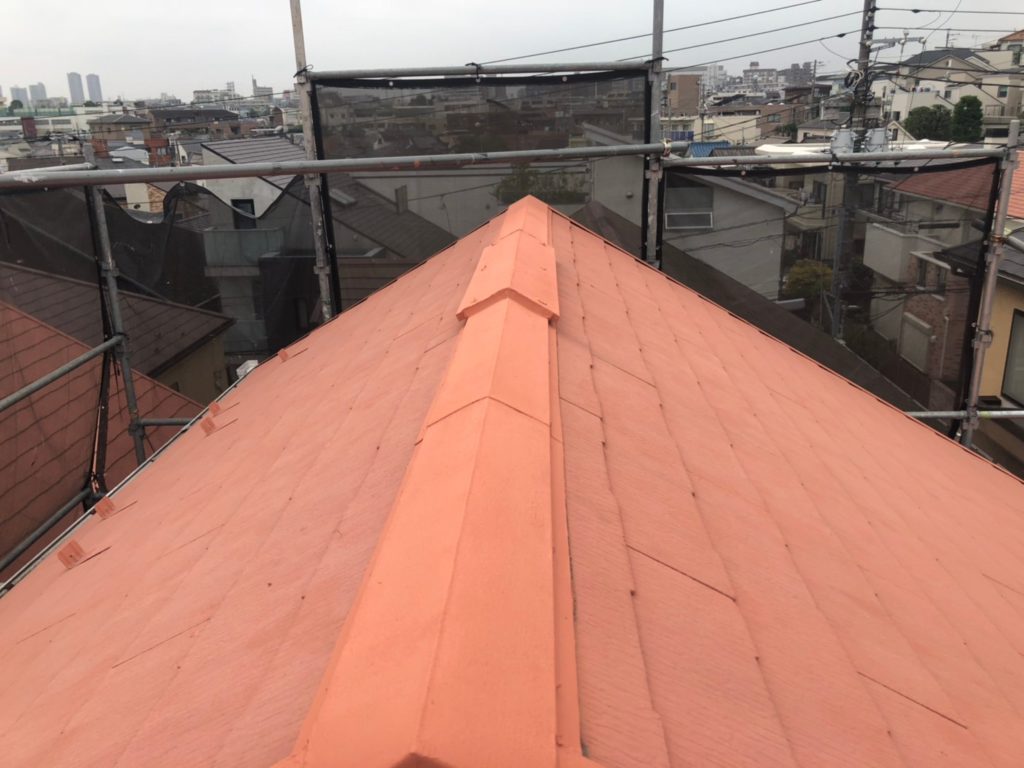 屋根棟板金交換＆塗装